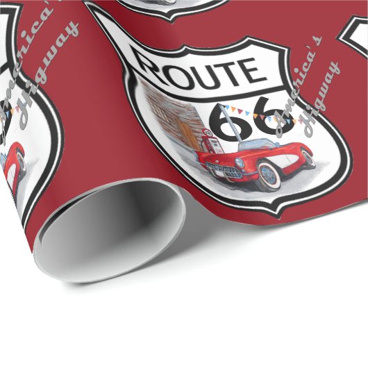 Route 66 Gifts Cadeaupapier (Rol Hoek)