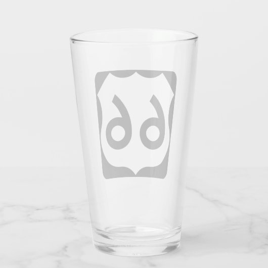 Route 66 glas (Achterkant)