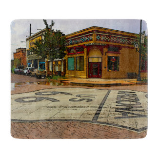 Route 66 Glass Cutting Board Snijplank