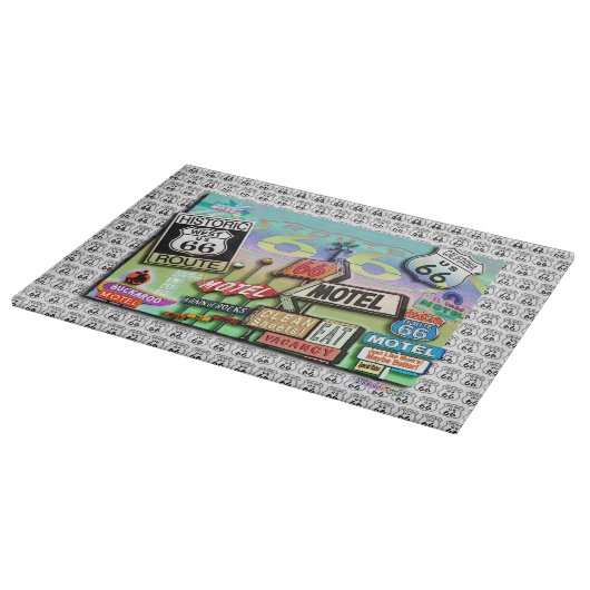 Route 66 GLASS CUTTING BOARDS Snijplank (Hoek)