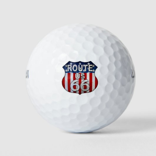 ***ROUTE 66** GOLF BALL GOLFBALLEN (Voorkant)