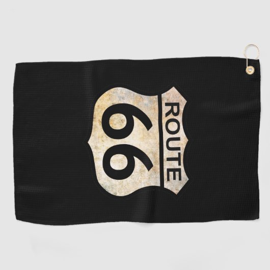 Route 66 golfhanddoek (Horizontaal)