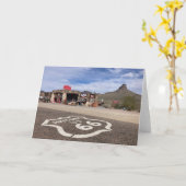 route 66 greeting card (blank inside) kaart (Gele Bloem)