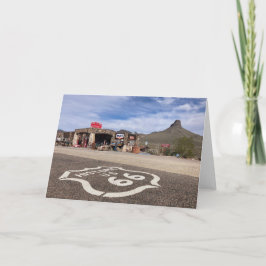 route 66 greeting card (blank inside) kaart