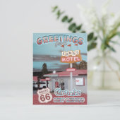 Route 66 Greetings Grants New Mexico Briefkaart (Staand voorkant)