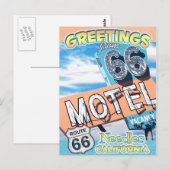Route 66 Greetings Needles California Briefkaart (Voorkant / Achterkant)