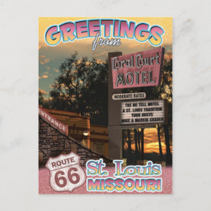 Route 66 Greetings St. Louis Missouri Briefkaart