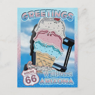 Route 66 Greetings Williams Arizona Briefkaart