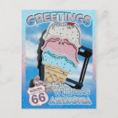 Route 66 Greetings Williams Arizona Briefkaart (Voorkant)