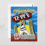 Route 66 Groeten Tucumcari New Mexico Briefkaart (Voorkant / Achterkant)