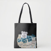 Route 66 haal je kicks tote bag (Voorkant)