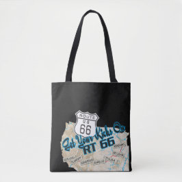 Route 66 haal je kicks tote bag