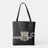 Route 66 haal je kicks tote bag (Achterkant)