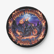 Route 66 Halloween Papieren Bord