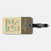 Route 66 Happy Camper Bagagelabel (Achterkant horizontaal)