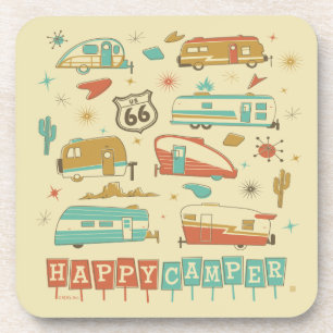 Route 66 Happy Camper Bier Onderzetter
