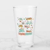 Route 66 Happy Camper Glas (Voorkant)