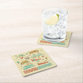 Route 66 Happy Camper Kartonnen Onderzetters (Insitu)