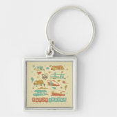 Route 66 Happy Camper Sleutelhanger (Voorkant)
