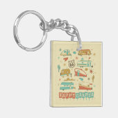 Route 66 Happy Camper Sleutelhanger (Voorkant Links)