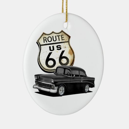 Route 66 Hardtop Keramisch Ornament (Rechts)