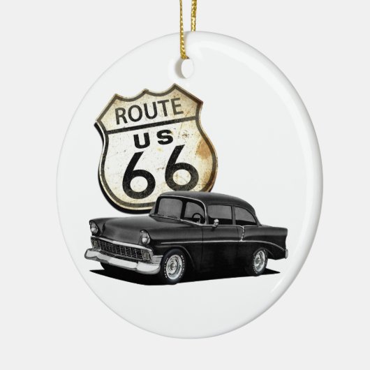 Route 66 Hardtop Keramisch Ornament (Links)