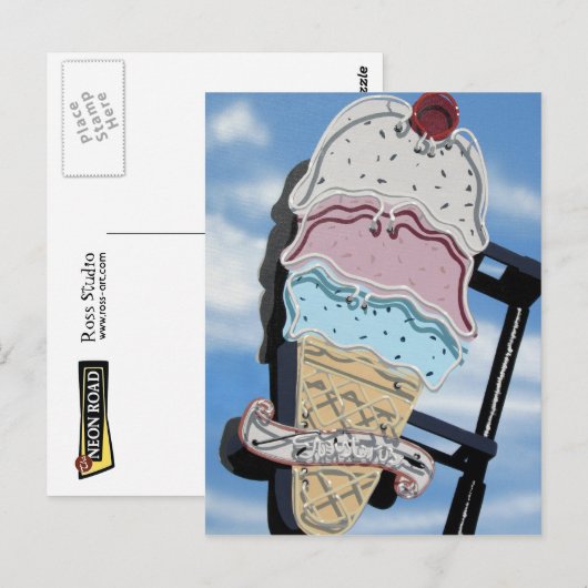 Route 66 het Briefkaart van het Twisters van de Tw (Voorkant / Achterkant)