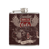 Route 66 heupfles (Voorkant)