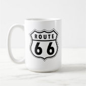 Route 66 Highway Logo Koffiemok (Links)