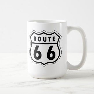 Route 66 Highway Logo Koffiemok