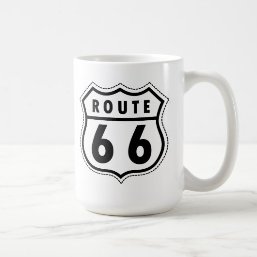 Route 66 Highway Logo Koffiemok (Rechts)