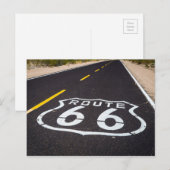 Route 66 Highway marker, Arizona Briefkaart (Voorkant / Achterkant)