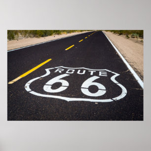 Route 66 Highway marker, Arizona Poster