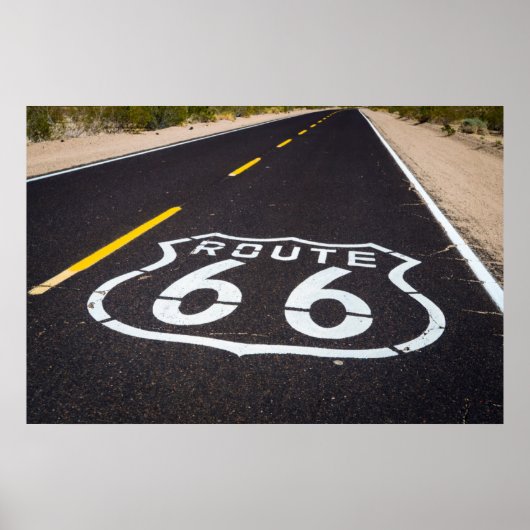 Route 66 Highway marker, Arizona Poster (Voorkant)