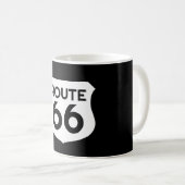Route 66 Highway Sign aangepaste koffie mok (Voorkant rechts)