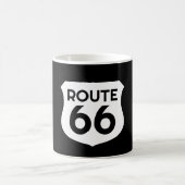Route 66 Highway Sign aangepaste koffie mok (Center)