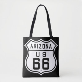 Route 66 Highway Sign Canvas tas