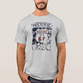  Route 66 Historic Highway Map Street Sign T-shirt (Voorkant)