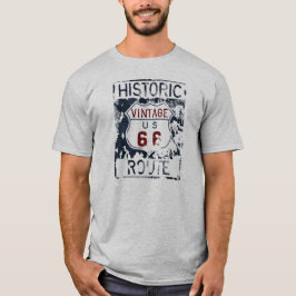  Route 66 Historic Highway Map Street Sign T-shirt