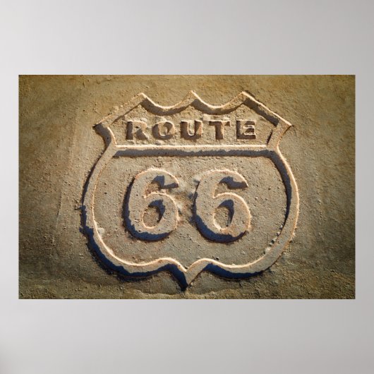 Route 66 historische signalisatie, Arizona Poster (Voorkant)