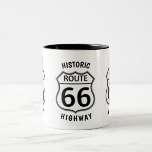 ROUTE 66 HISTORISCHE SNELWEG TWEEKLEURIGE KOFFIEMOK