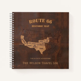 Route 66 Honderdjarige Herdenkingskaart Reisjourna Notitieboek