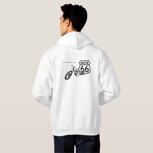 Route 66 Hoodie met capuchon (Achterkant volledig)