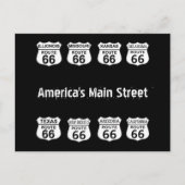 Route 66 Hoofdstraat van Amerika Briefkaart (Voorkant)
