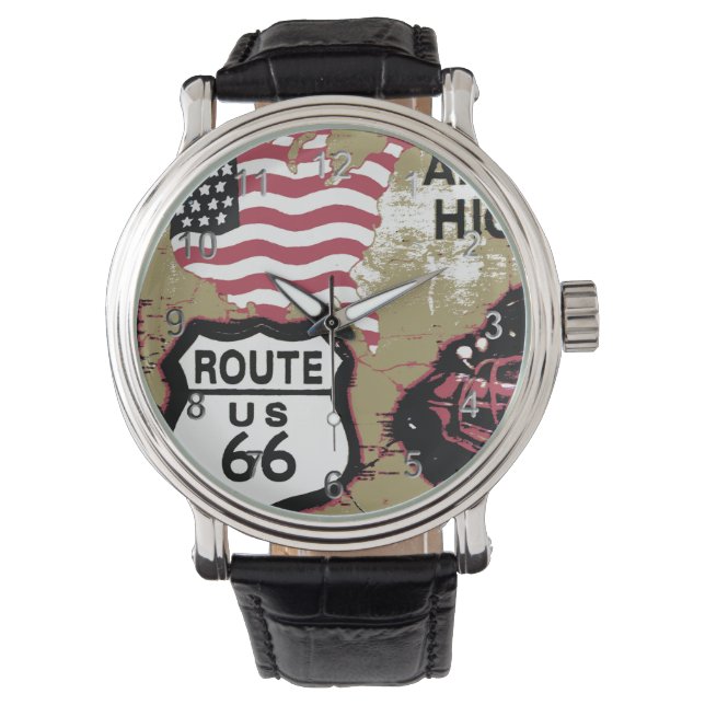  Route 66 Horloge (Voorkant)