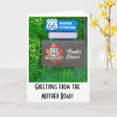 Route 66 - Illinois - het Wenskaart van het Bosje Kaart (Gele Bloem)