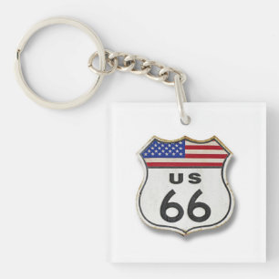 Route 66 in 3D Sleutelhanger