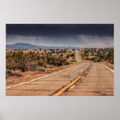 Route 66 in de woestijn poster (Voorkant)