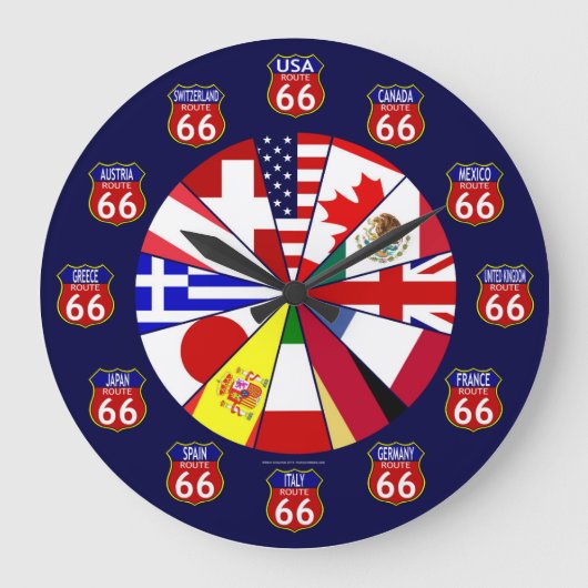 Route 66 Internationale klok (Voorkant)