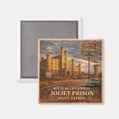 Route 66 Joliet Prison Koelkast Legend Magneet (Voorkant / Achterkant)